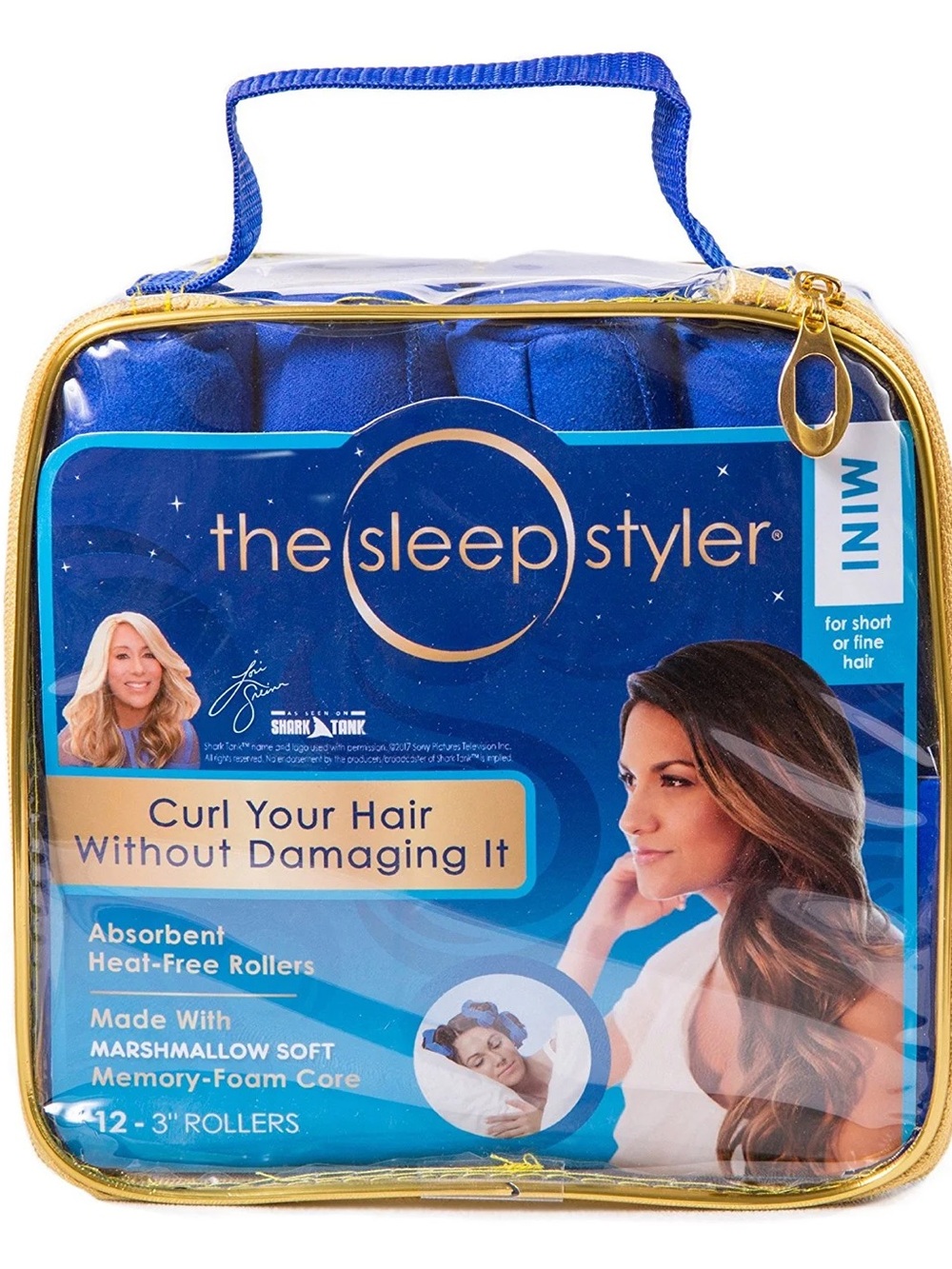 NWOT The Sleep Styler Heat-Free Nighttime Hair Curlers Mini 3 In Rollers